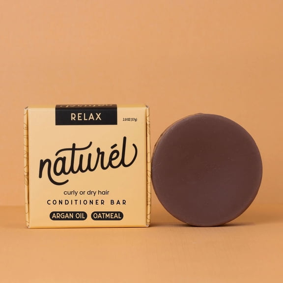 RELAX: Conditioner Bar for dry, frizzy or curly hair with Argan Oil Jojoba Oil