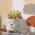 thumbnail image 4 of Cheers.US Ceramic Flower Pots Garden Fence Balcony Plant Pot Planter Decor, 4 of 7