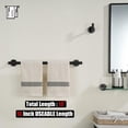 thumbnail image 3 of Double Towel Bar Matte Stainless Steel Bath Towel Rack for Bathroom Towel Holder Wall Mount Total Length TBLPB, 3 of 9
