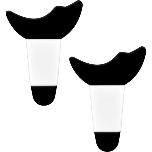 2pcs Eye Makeup Guard Tool, Silicone Eyelash Guide Shield Mascara Makeup Tool Reusable Eyelash Makeup Tools for Women Girl (black)