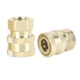thumbnail image 4 of 2Pcs Coche R?pido Conector Presi?n Arandela Adaptador 1/4" Rosca Enchufe Unique Bargains Zócalo hembra de conexión rápida, 4 of 6
