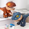 thumbnail image 2 of Dinosaur Toy for Kids  5 In 1 Dinosaur Stationery Set for Boys Girls  Hides Pencil Sharpener  Ruler Slap Bracelet  Eraser  Stapler  Pencil  Limbs Mouth Removable, 2 of 9