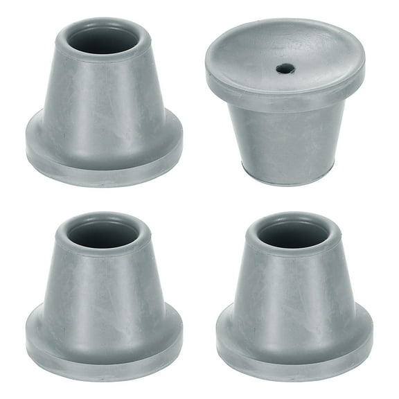 Uxcell 4 Pack Replacement Feet for Shower Chair Bath Seat, 7/8" ID Heavy Duty Non Slip Rubber Suction Cup, Feet Chair Leg Caps for Shower Stools and Transfer Bench, Gray