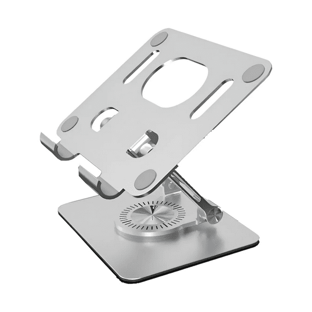 Base De Soporte Ajustable Plegable Giratorio 360 Para Tablet Malubero Plateado