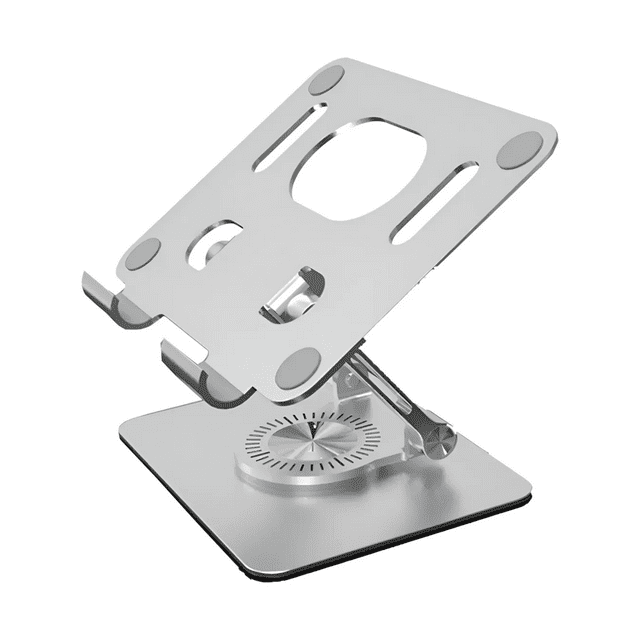 Base De Soporte Ajustable Plegable Giratorio 360 Para Tablet Malubero Plateado