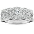 thumbnail image 1 of 1 1/10Ct Diamond Engagement Bridal Wedding Ring Set 10K White Gold, 1 of 4