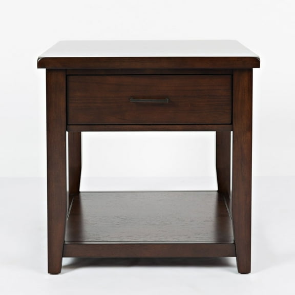 Jofran Twin Cities Contemporary Brown End Table