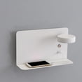 thumbnail image 2 of Lámpara de pared minimalista para mesita de noche, lámpara de noche, accesorio de iluminación, decoración del hogar, dormitorio blanco grande a la derecha, 2 of 8