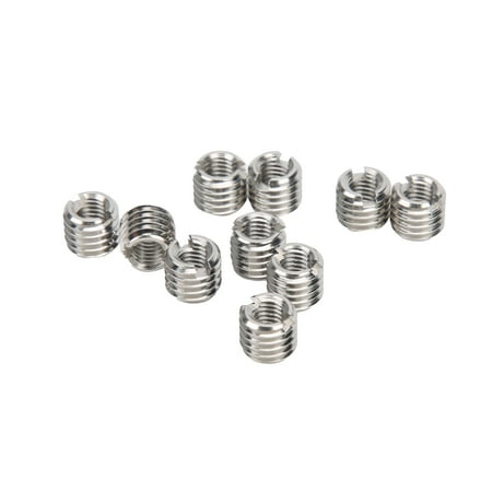 

Thread Reducing Nut Fastener Hardware Stainless Steel 10Pcs Thread Insert Kit For Manufacturing Fields For Thread Repair For Aviation Automobiles