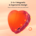 thumbnail image 2 of 2 Pack Hand Warmers Rechargeable, 5200mAh Heart-Shaped Electric Handwarmers, Reusable Portable Pocket Heater, Great Gifts for Indoor Outdoor, Novelty Christmas Stocking Stuffers, 2 of 7