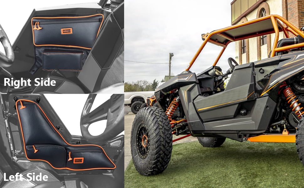 Goldfire RZR RS1 Accessories Side Door Bags Offroad UTV Seats Door Bag and Arm Rest Set For Polaris RS1