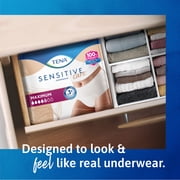 TENA Sensitive Care Maximum Underwear, S/M, 80 count (Waist size 25in-34in)