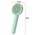 thumbnail image 3 of Scraper Pet Grooming Tool For Cats Dogs Remove Hair Self Cleaning Cat Brush Grooming Brush Pet Comb DARK BLUE, 3 of 8