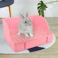 Pet Bedpan Corner Toilet Box Rabbit Litter Bin Toilet Pet Pan Cage