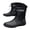 1Black, variant on Mens Rain Boots Women High Top Waterproof Slip Resistant Mud Shoes Booties for Outdoor Work Fishing Gardening Brown Size 10