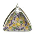 thumbnail image 3 of Lsque Lavender Flowers Printed Long Tissue Box Cover Holder, Facial Paper Organizer Dispenser,Triangle with Bottom Belt, PVC Leather Decorative Organizer, 3 of 9