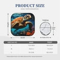 thumbnail image 3 of Windshield Sun Shade, Colorful Flower Sea Turtle Foldable Car Sun Shade Windshield for Front, 2 Pieces, 3 of 7