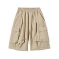 thumbnail image 4 of TAIAOJING Toddler Boys Short Summer Shorts Baggy Fashion Outdoor Shorts Elastic Waist Casual Summer Trousers Short Children And Teenagers 4 12 Fashionable 11-12Y, 4 of 8