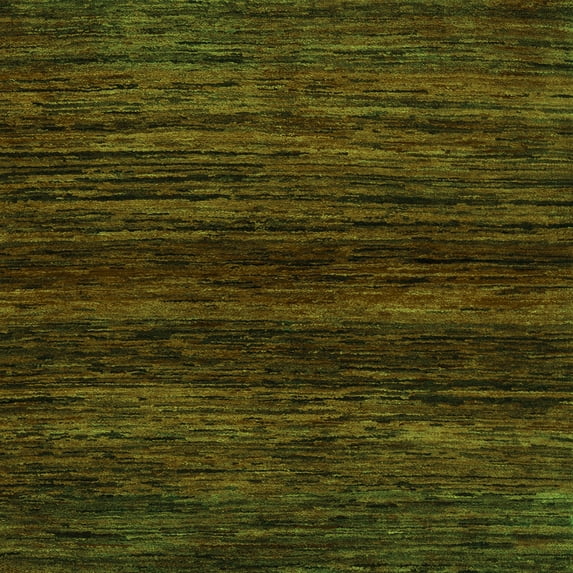 Ahgly Company Indoor Square Abstract Green Modern Area Rugs, 6' Square