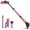 Pink, variant on SEAAES 35" Ice Scraper and Snow Brush for Car Windshield, Extendable Snow Scraper Brush with Foam Grip for Truck SUV Vehicle Window - Green