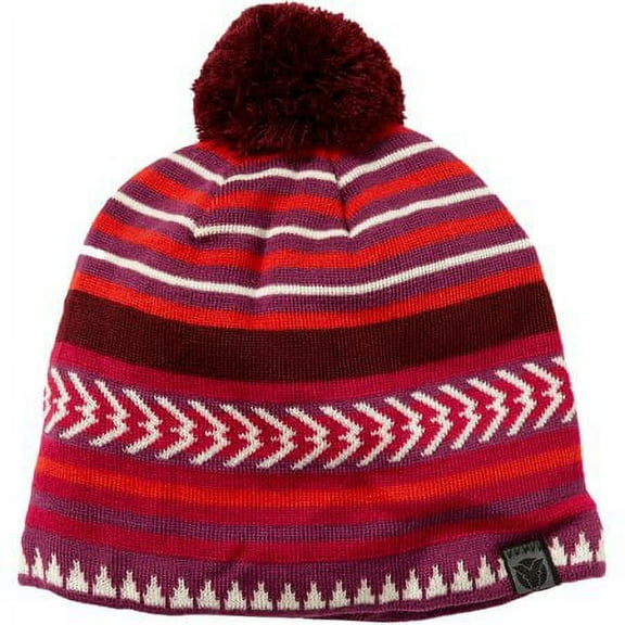 Yaktrax Men's Cozy Tribal Stripe Pom Beanie