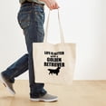 thumbnail image 4 of CafePress - Life Is Better With A Golden Retriever Tote Bag - Unisex Canvas Tote Bag, Beige, 1-Piece, 4 of 7