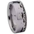 thumbnail image 3 of Zebra Tungsten Carbide Ring, 3 of 9