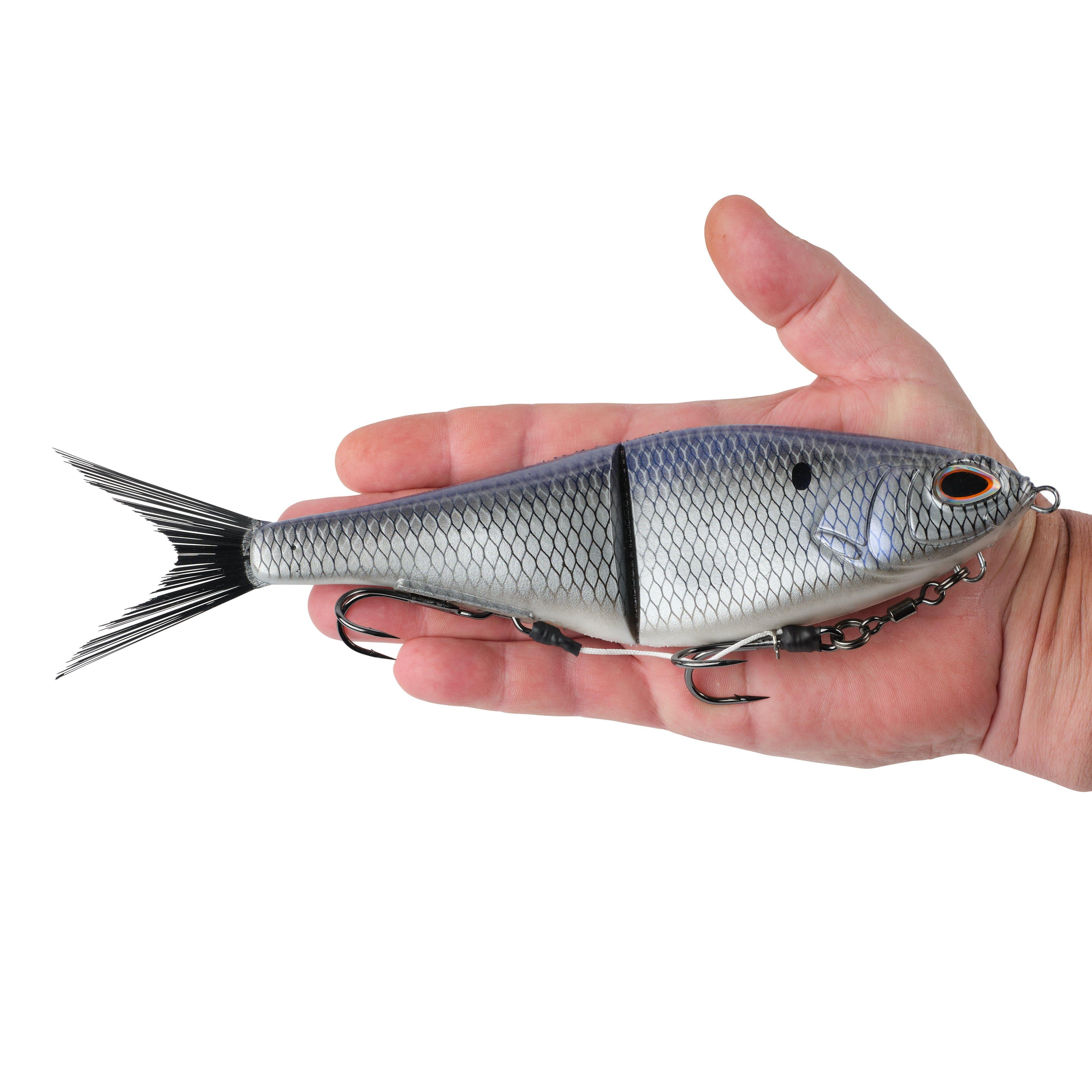 Berkley PowerBait® Chop Block, 10 in, Chrome Gizzard