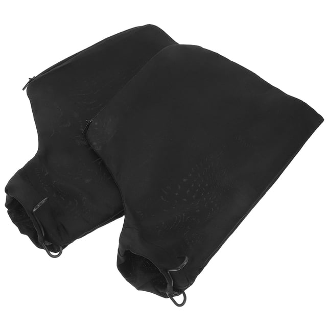 HONMEET 2Pcs Adjustable Black Dust Collection Bags with Zipper for Woodworking and Sawdust Prevention