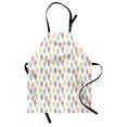 thumbnail image 1 of Ice Cream Apron, Colorful Sketchy Drawn Summer Dessert on Cone Delicious Vanilla Print, Unisex Kitchen Bib with Adjustable Neck for Cooking Gardening, Adult Size, Multicolor, by Ambesonne, 1 of 4