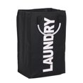 thumbnail image 1 of Práctica Bolsa de Lavandería Plegable Lavado de Ropa Sucia Cesta de Lavandería Bolsa de Almacenamiento Duradera con Mango de Aleación - Negro, 1 of 7