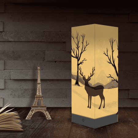 

LED Night Lights 3D Lights Christmas Creative Bedroom Bedside Paper Lights USB Decorations Atmosphere Lights Table Lights