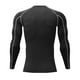 thumbnail image 4 of Camiseta de manga larga ajustada para hombre - Poliéster, entrenamiento físico, deporte informal, 4 of 4
