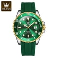 thumbnail image 1 of OLEVS Men's Automatic Mechanical Watch Big Face Luxury Dress Watch with Date Men Classic Waterproof Rotatable Bezel Analog Watch, 1 of 1