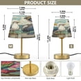 thumbnail image 3 of Wobogo Cartoon Pelican Table Lamps Three-channel Adjustable Lighted Antique Brass Metal Base Simple Modern Style for Bedroom Nightstands Living Room and Office, 3 of 8