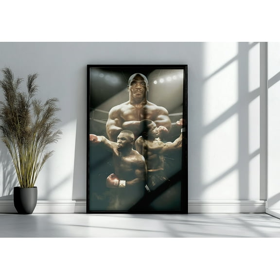 Mike Tyson Lights Poster or Gallery Canvas Wall Art