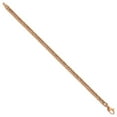 thumbnail image 2 of Auriga Fine Jewelry 14K Rose Gold Polished Curb Link Bracelet 7.75inch for Women, 2 of 5