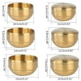 thumbnail image 5 of WINDLAND Economy Mixing Bowl Kimchi Bowls Dishwasher Safe Brushed Metal Surface Bowls, 5 of 21