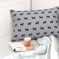 thumbnail image 4 of Pofeuu Polka Dot Christmas Dog Print Polyester Microfiber Plush Pillowcases, Super Soft and Cozy Pillow Case Covers with Envelop Closure（Pillow core not included）-14"x20", 4 of 6