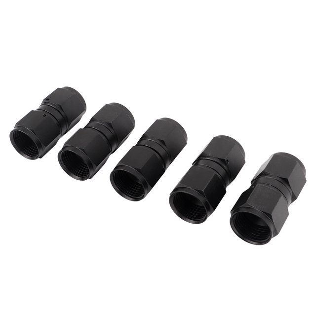 Adaptateur de Raccord de Carburant, Raccord d'Accouplement Pivotant Droit 5PCS 10AN Anti-Rouille Performance Stable Performance Durable Alliage d'Aluminium pour