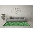 thumbnail image 3 of Ahgly Company Indoor Rectangle Abstract Emerald Green Modern Area Rugs, 8' x 10', 3 of 4