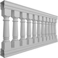 thumbnail image 3 of Ekena Millwork 42"H x 7'L Fiberthane Wellington Unassembled Balustrade Railing Kit, Style A (7 5/8" On-Center Spacing to Pass 4" Sphere Code), 3 of 6
