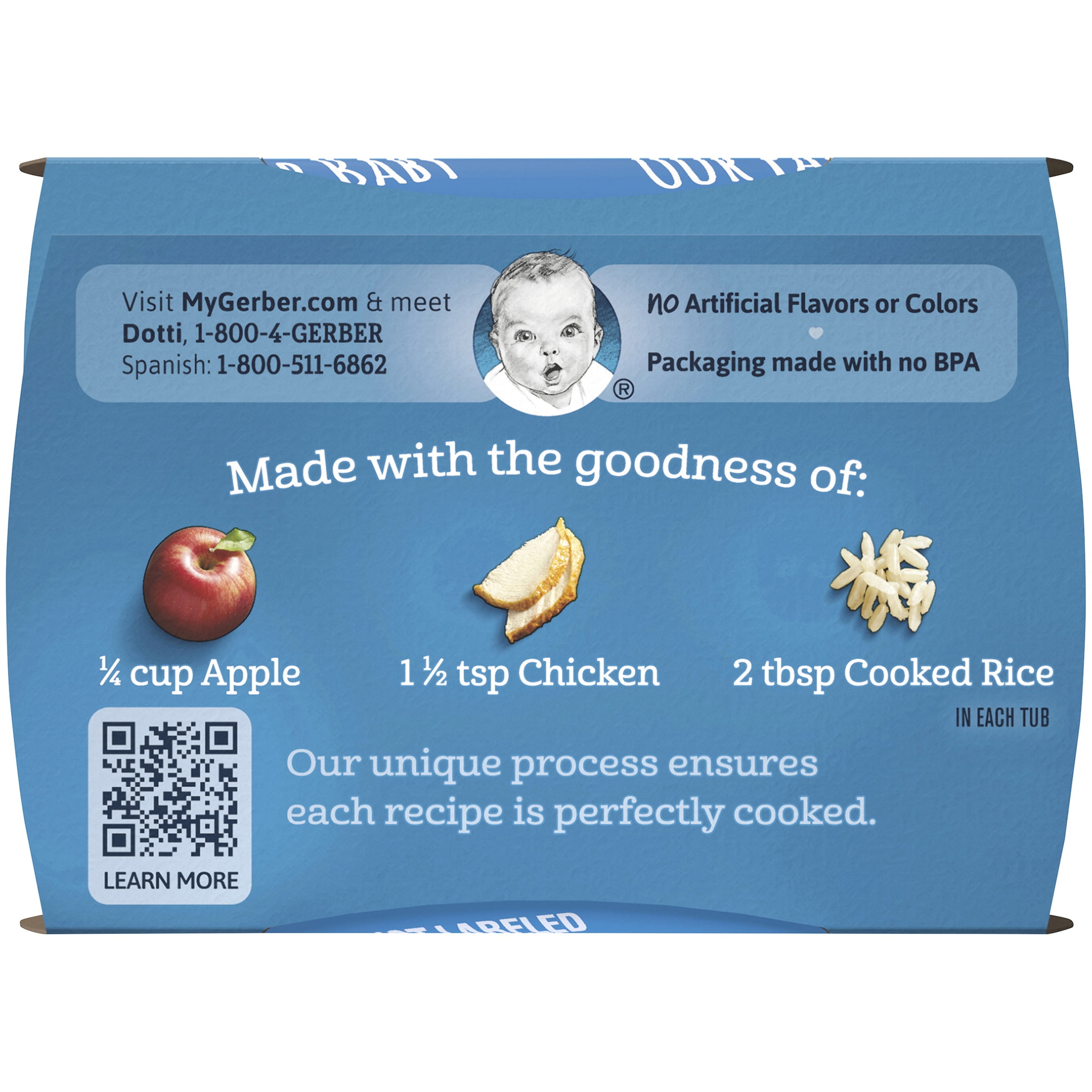 gerber apple chicken baby food