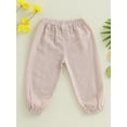 thumbnail image 6 of BemeyourBBs Kids Girls Boys Jogger Pants Loose Plaid Print Elastic Waist Trousers, 6 of 9