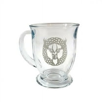 Lyoncraft COSG01 16 oz Celtic Stag Engraved Glass Coffee Mug