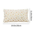 thumbnail image 3 of Btomtd 19.6x11.8 in Stamped Plush Christmas Pillow Cover Decorative Pillowcase for Living Room Sofa Bed Cushion Cover Bedroom Window Pillow Case Holiday, White, 3 of 6