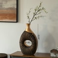 thumbnail image 5 of 19-Inch Black and Gold Farmhouse Vase - Decorative Piece for Boho Kitchen, Bedroom Table, Home Office, Living Room or Shelf Decor - Large Vase for Console, Coffee Table, and Entryway Centerpieces, 5 of 8