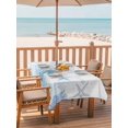thumbnail image 2 of Outdoor Tablecloth with Umbrella Hole for Patio/Picnic/Party/Camping, Aqua Coastal Waterproof Table Cloth Rectangle Table Cover Washable, Summer Ocean Coral Jellyfish Seahorse Starfish (52"x 70"), 2 of 8