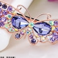 thumbnail image 3 of Barrette Papillon en Strass Mode Barrette Française, 3 of 10