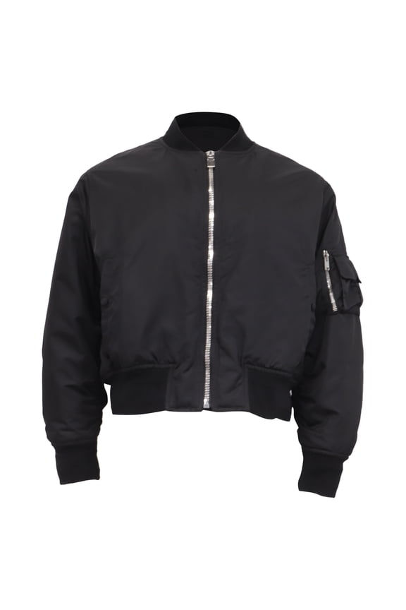 Pre-Owned Givenchy Bomber Jacket in Black Polyamide